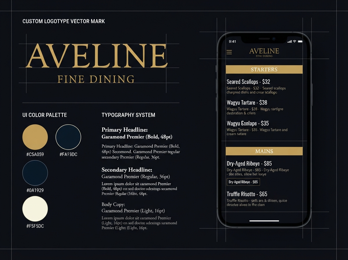 Branding | Restaurant Visual Identity & Digital Menu System